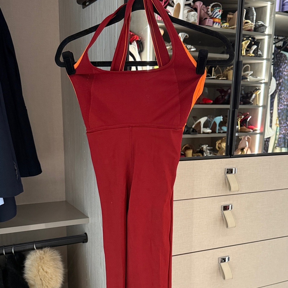 Hermes Red and Orange Jumpsuit